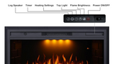 Keyboard for electric fireplace inert (EFT)